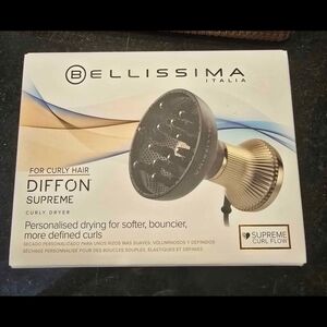Bellissima Italia Diffon Supreme Curly Dryer - Black and Gold